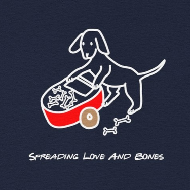 Spreading Love And Bones | Soft Cotton Tee | Color Collection