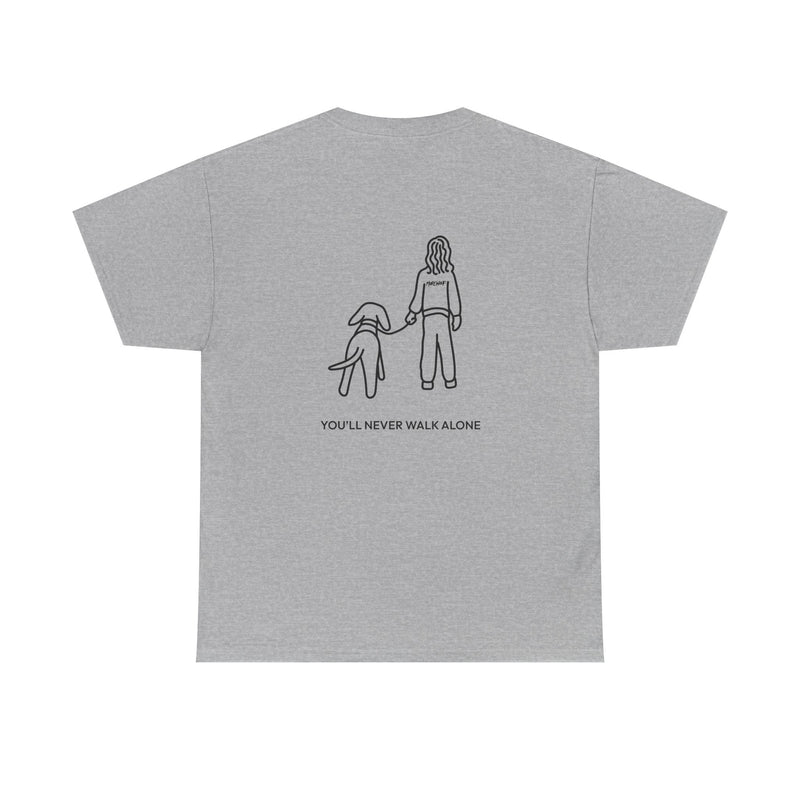 MoreWoof Never Walk Alone t-shirt - Sport Grey