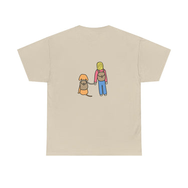 Life Is Better With A Dog - Hiking (Back Print) | Soft Cotton Tee | Color Collection | Fall Collection