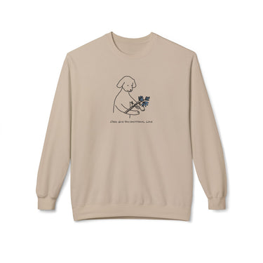 Dogs Give Unconditional Love | Softstyle Fleece Sweatshirt | Spring Colllection