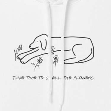 Take Time To Smell The Flowers | Softstyle Fleece Hoodie | Spring Collection