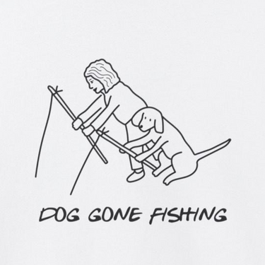 Dog Gone Fishing | Softstyle Fleece Sweatshirt | Summer Collection
