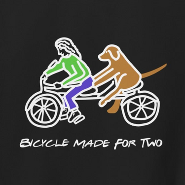 Bicycle Made for Two (Back Print) | Softstyle Fleece Hoodie | Color Collection