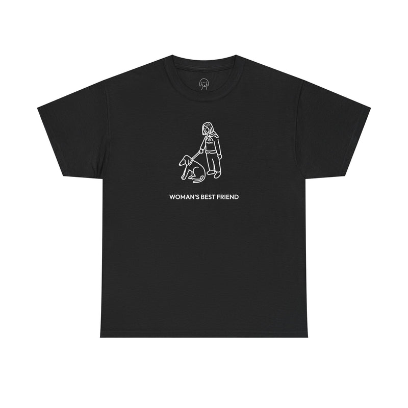 MoreWoof Woman's Best Friend t-shirt, Black