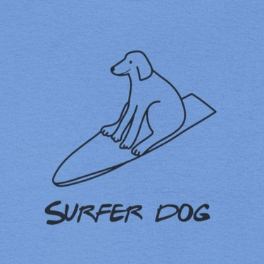 Surfer Dog | Soft Cotton Tee | Summer Collection
