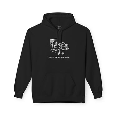 Life is Better with a Dog -- Beach | Softstyle Fleece Hoodie | Summer Collection