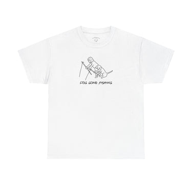 Dog Gone Fishing | Soft Cotton Tee | Summer Collection