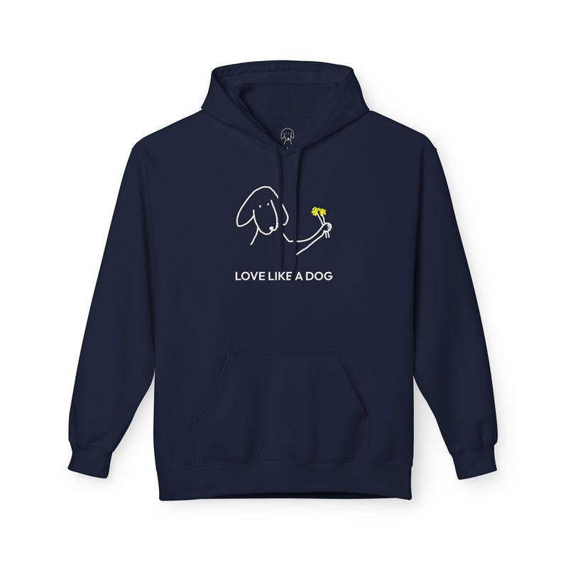 Love Like A Dog hoodie in Navy