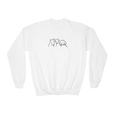 Three Dogs | Youth Crewneck Sweatshirt