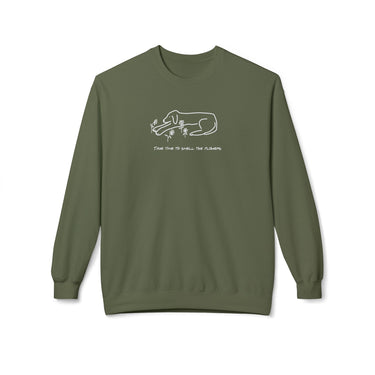 Take Time To Smell The Flowers | Softstyle Fleece Sweatshirt | Spring Collection