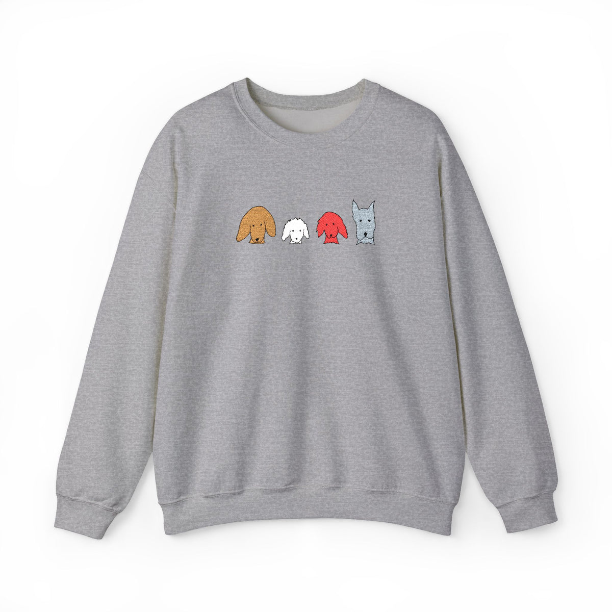 Fall For Dogs (No Text) | Embroidered Sweatshirt | Color Collection| Fall Collection