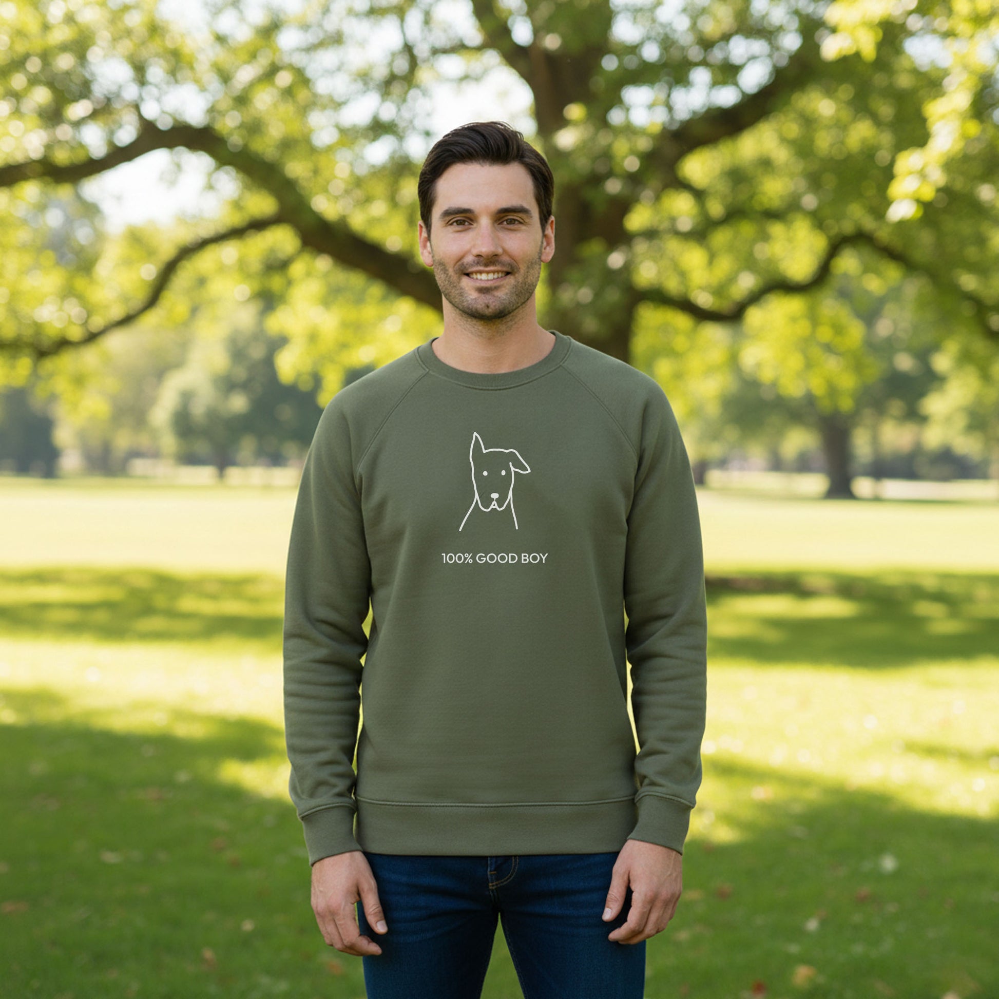 100% Good Boy | Softstyle Fleece Sweatshirt | Rescue Collection