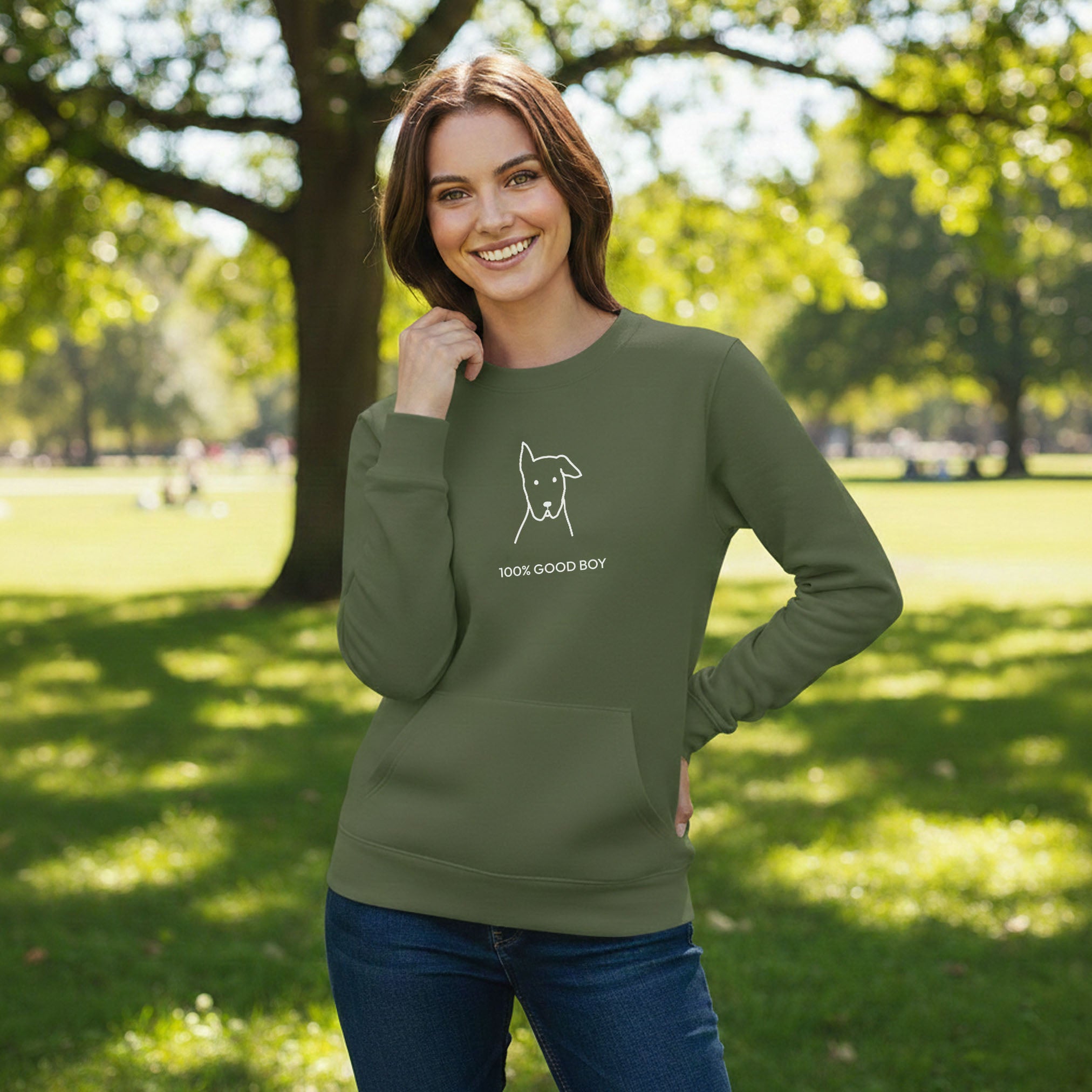 100% Good Boy | Softstyle Fleece Sweatshirt | Rescue Collection