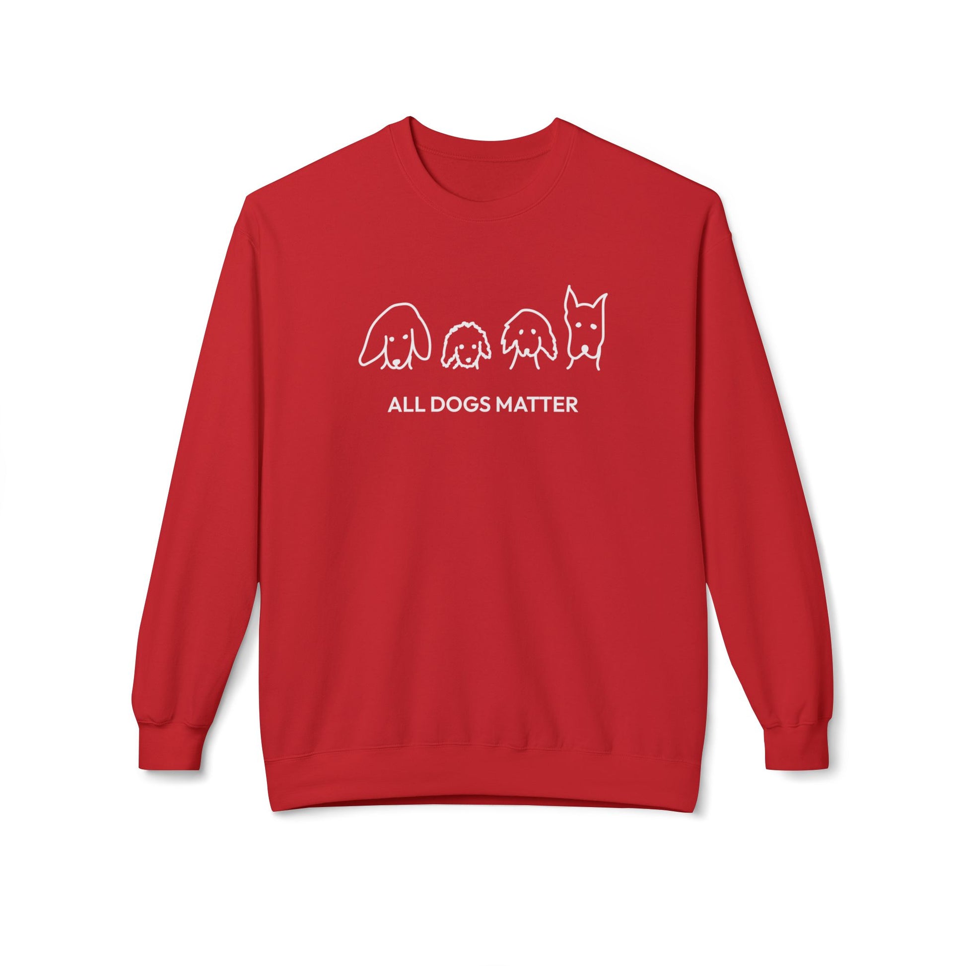 All Dogs Matter | Softstyle Fleece Sweatshirt | Rescue Collection