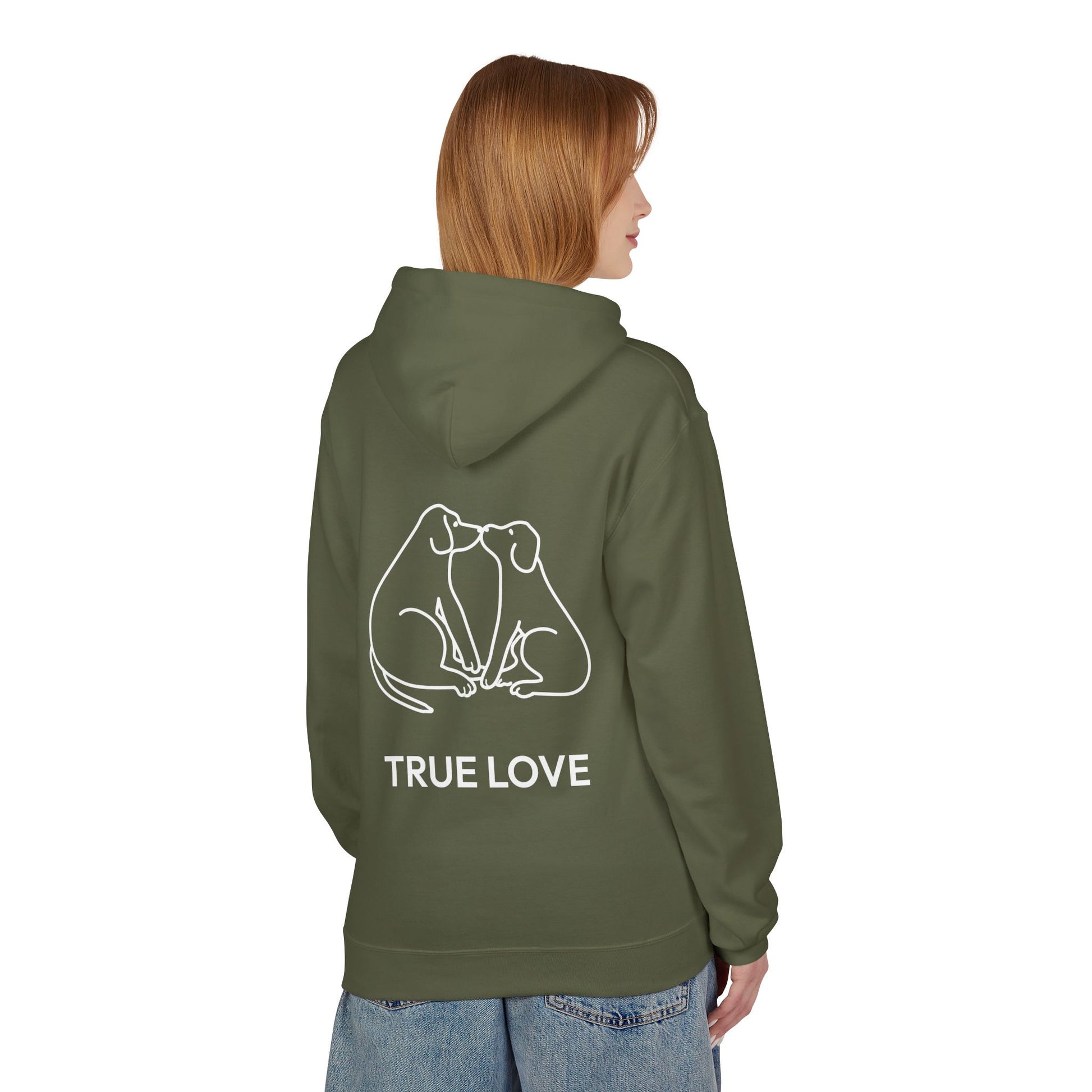 True Love — Softstyle Fleece Hoodie (Back Print)
