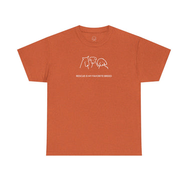 Rescue Is My Favorite Breed | Soft Cotton Tee | Rescue Collection