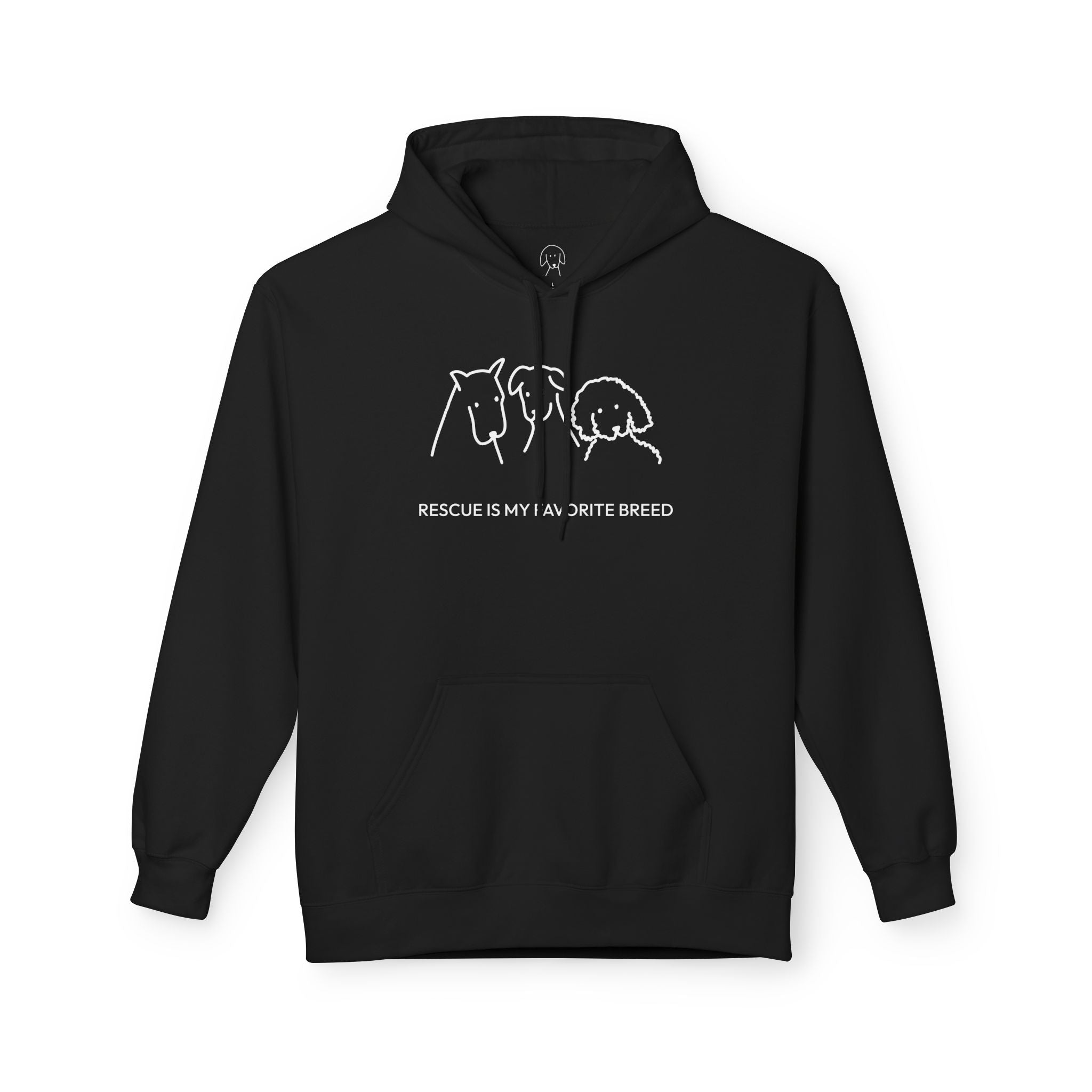 Rescue Is My Favorite Breed | Softstyle Fleece Hoodie | Rescue Collection