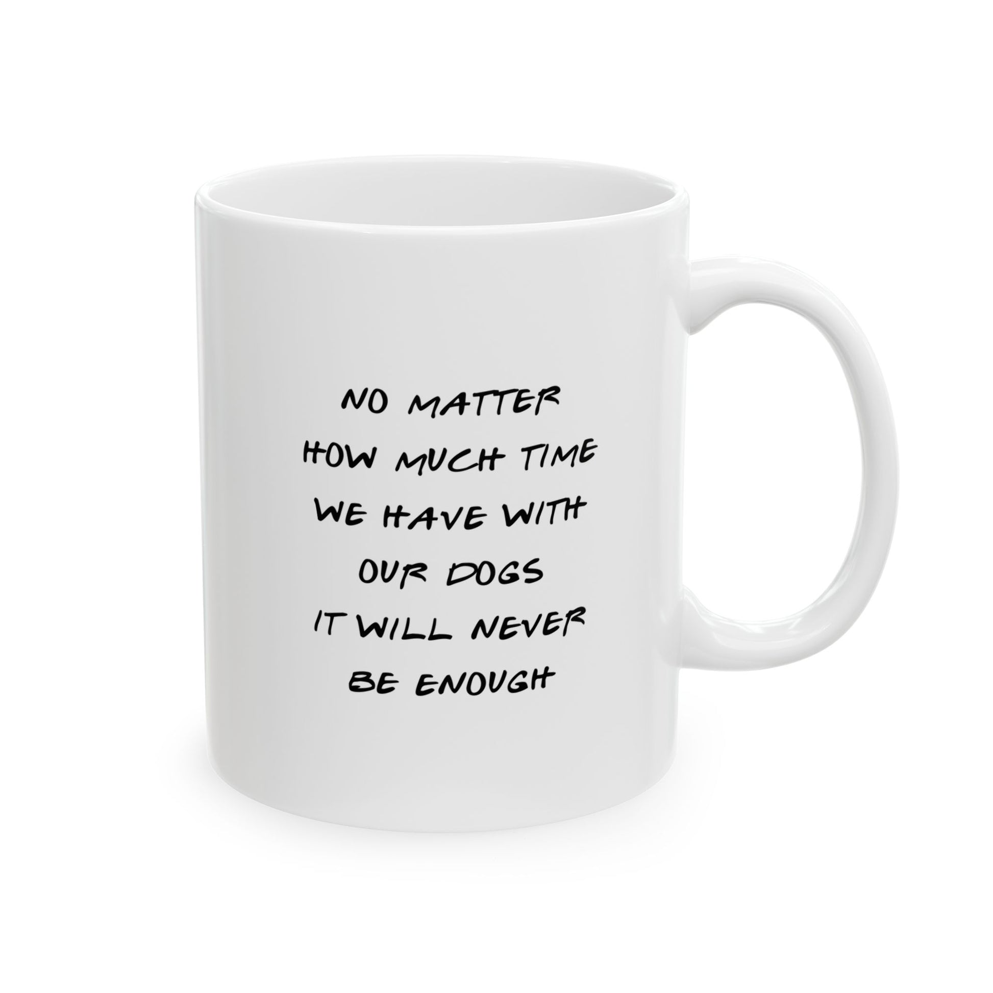 "No Matter How Much Time We Have With Our Dogs... " Ceramic Mug 11oz