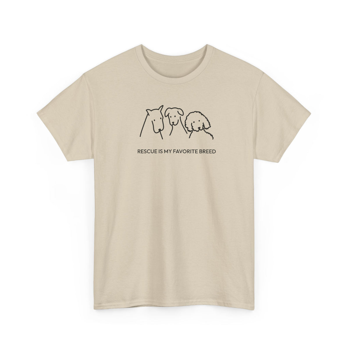 Rescue Is My Favorite Breed | Soft Cotton Tee | Rescue Collection