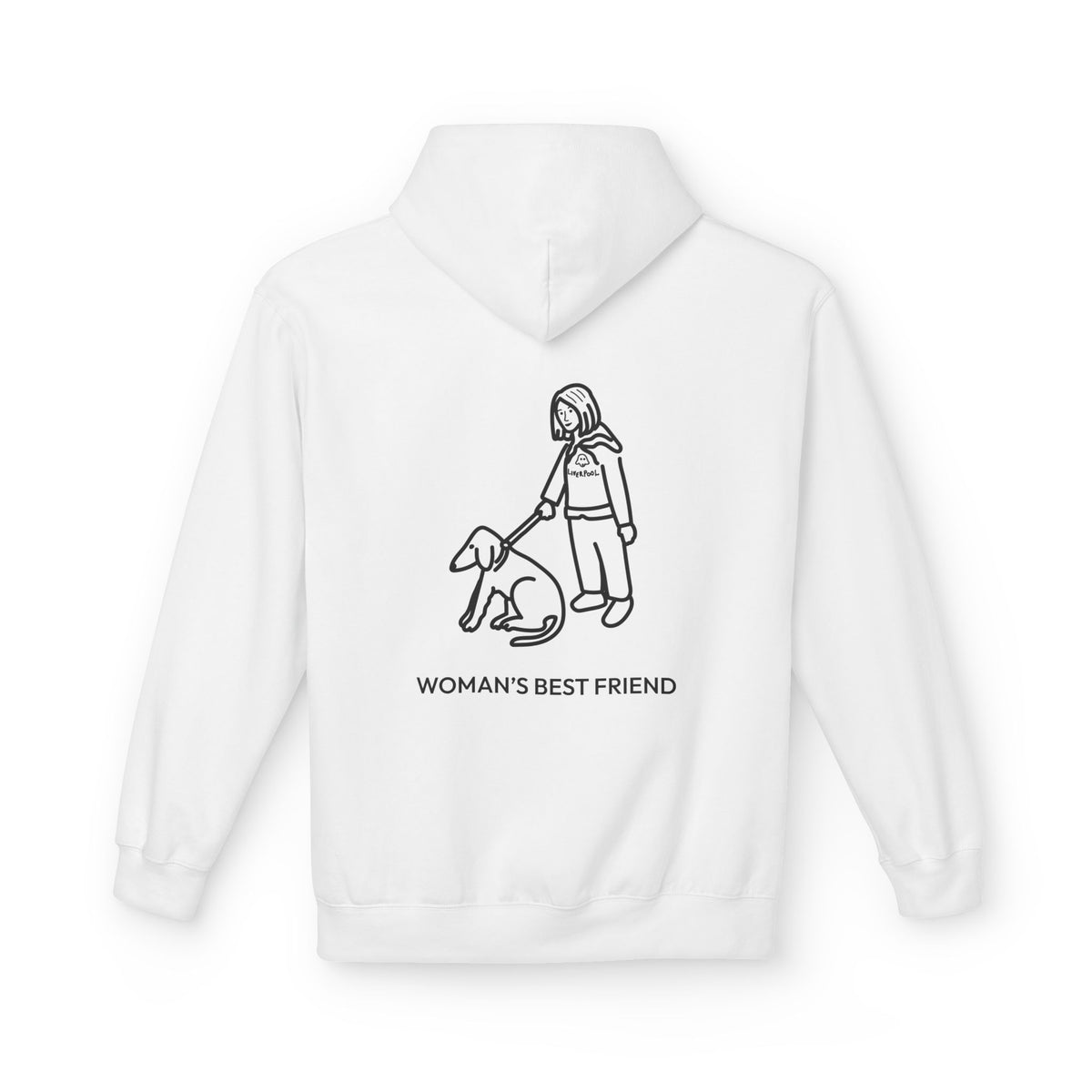 Woman's Best Friend (Back Print) | Soft Fleece Hoodie