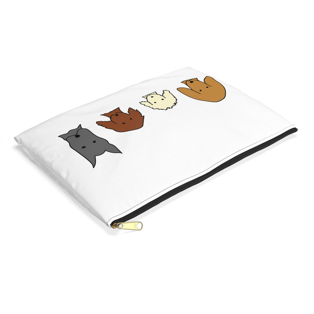 "ALL DOGS COUNT" | Zip Cosmetic Bag
