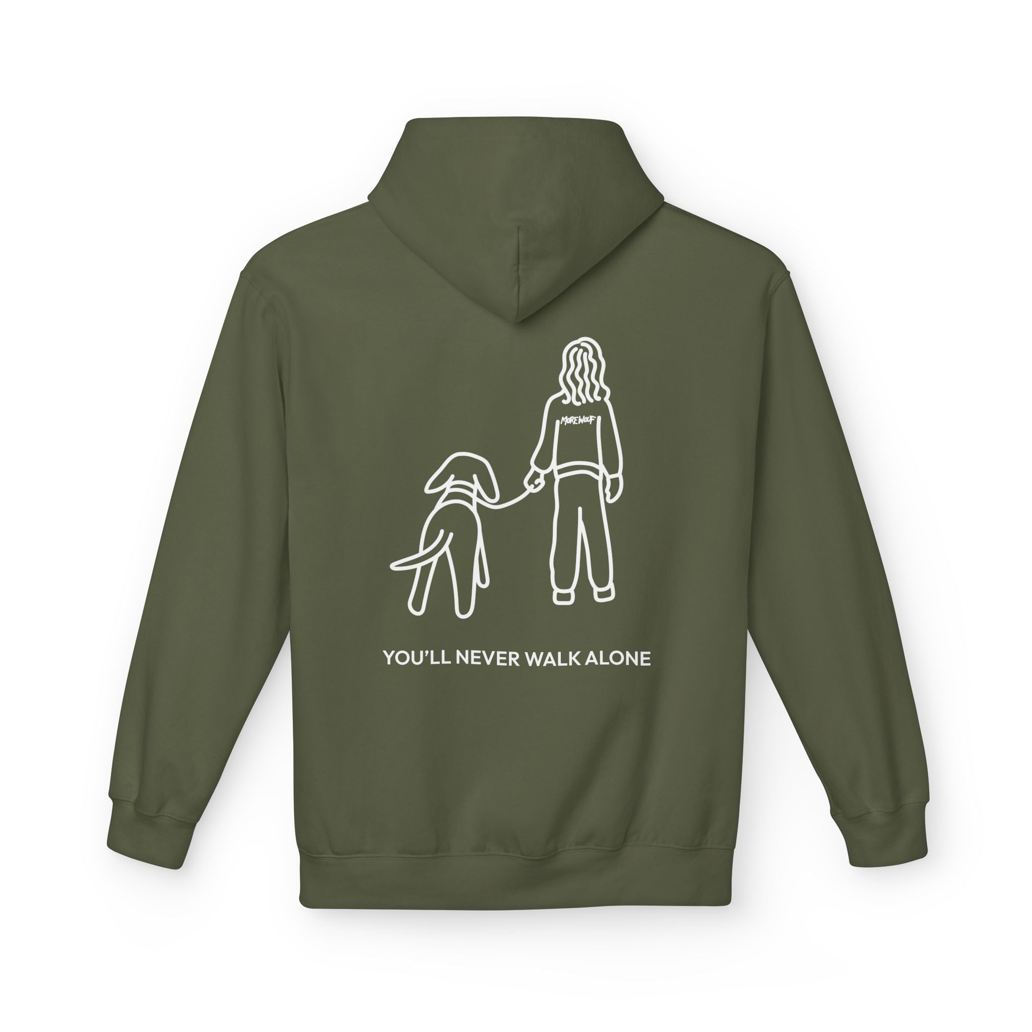 You'll Never Walk Alone (Back Print) | Soft Fleece Hoodie