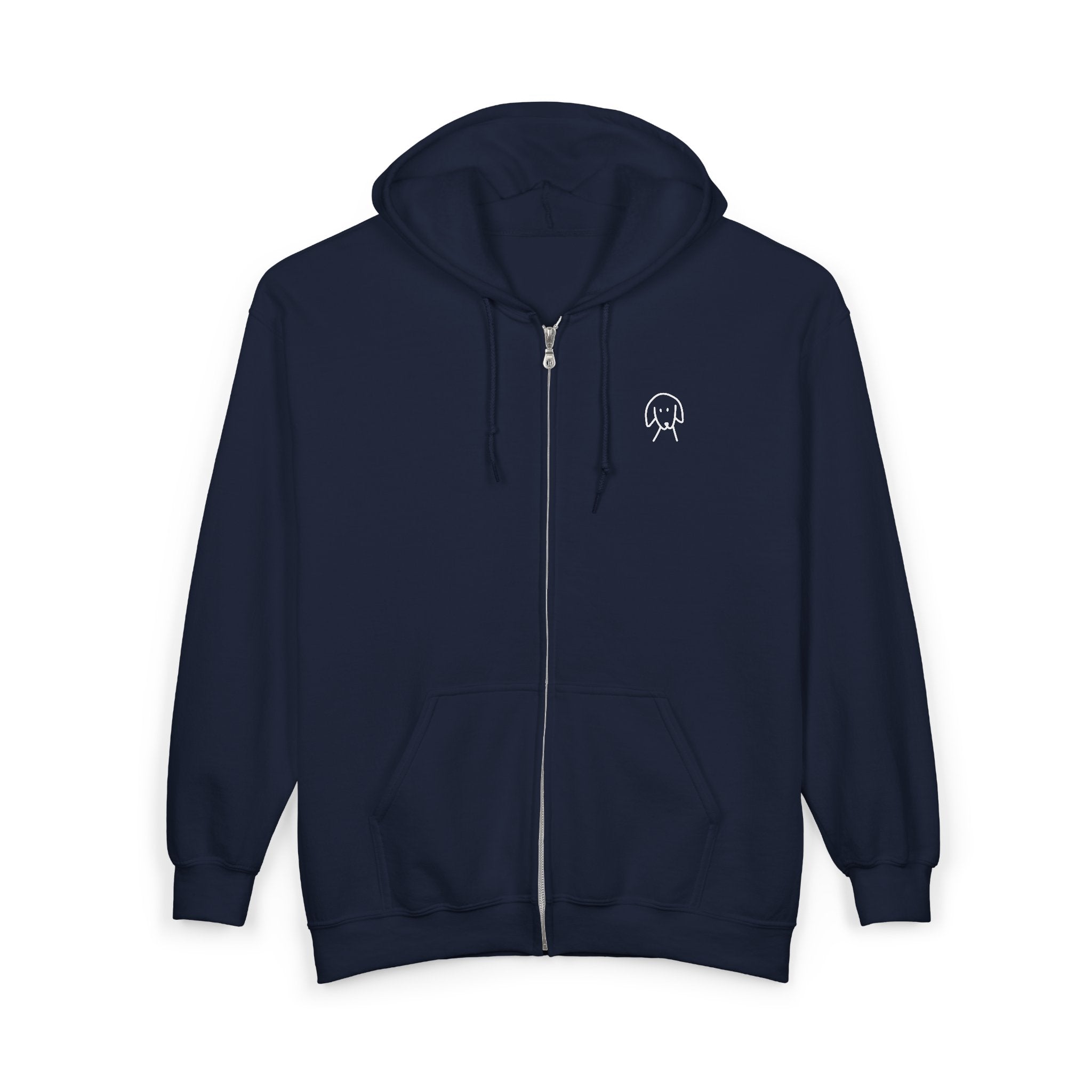 You'll Never Walk Alone (Back Print) | MoreWoof Full Zip Hoodie for Dog Lovers