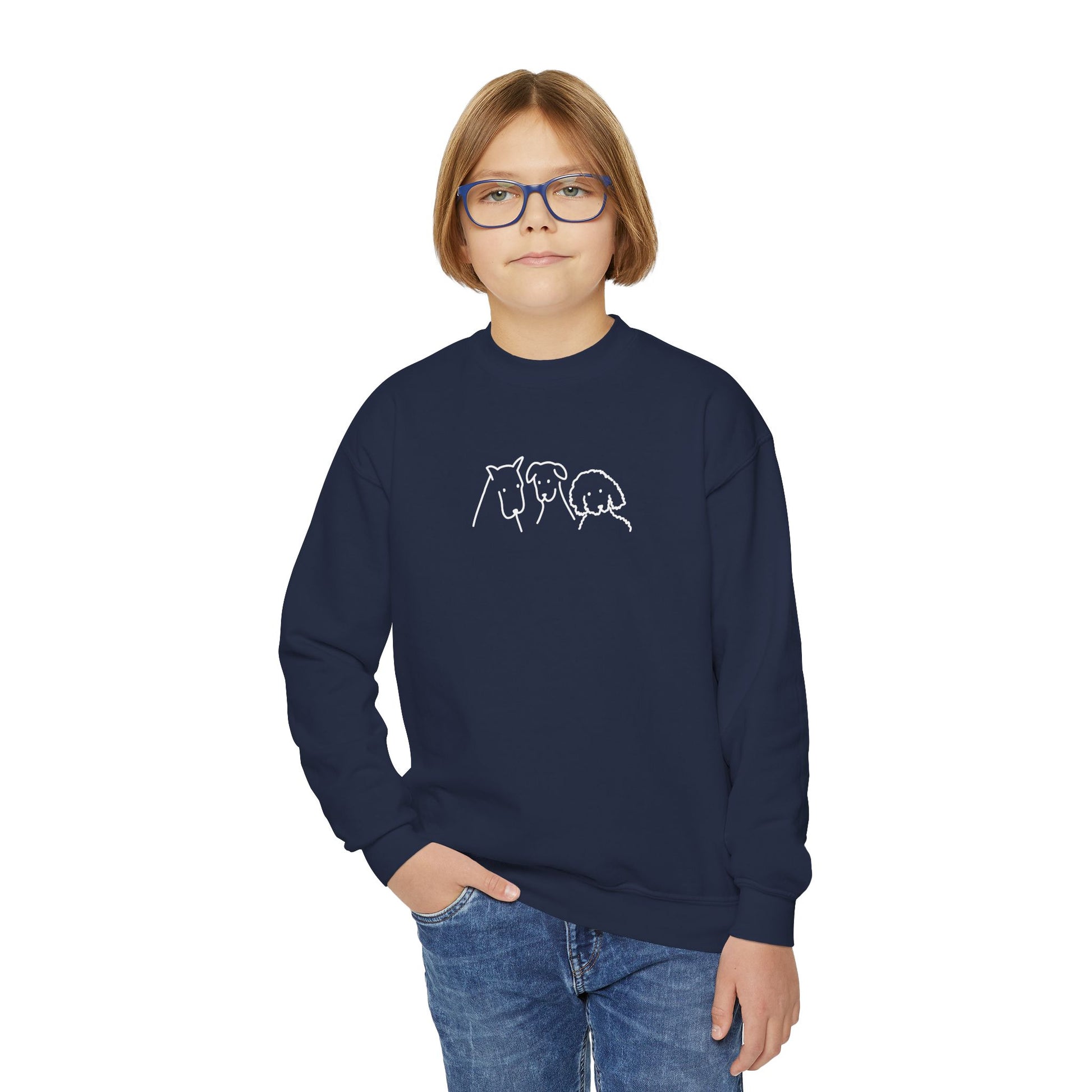 Three Dogs | Youth Sweatshirt