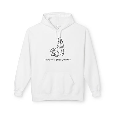 Woman's Best Friend | Softstyle Fleece Hoodie for Dog Lovers