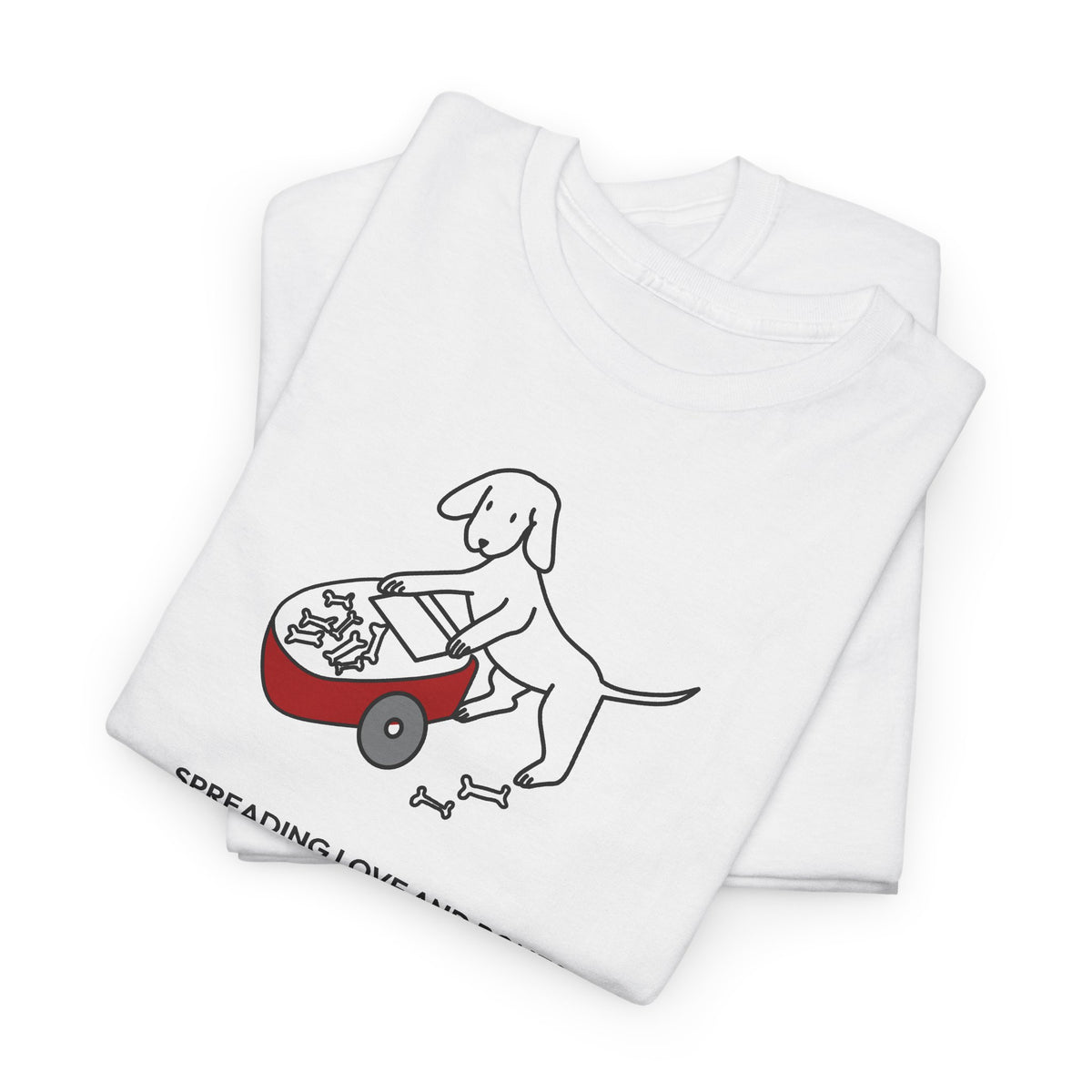 Spreading Love And Bones | Soft Cotton Tee | Color Collection