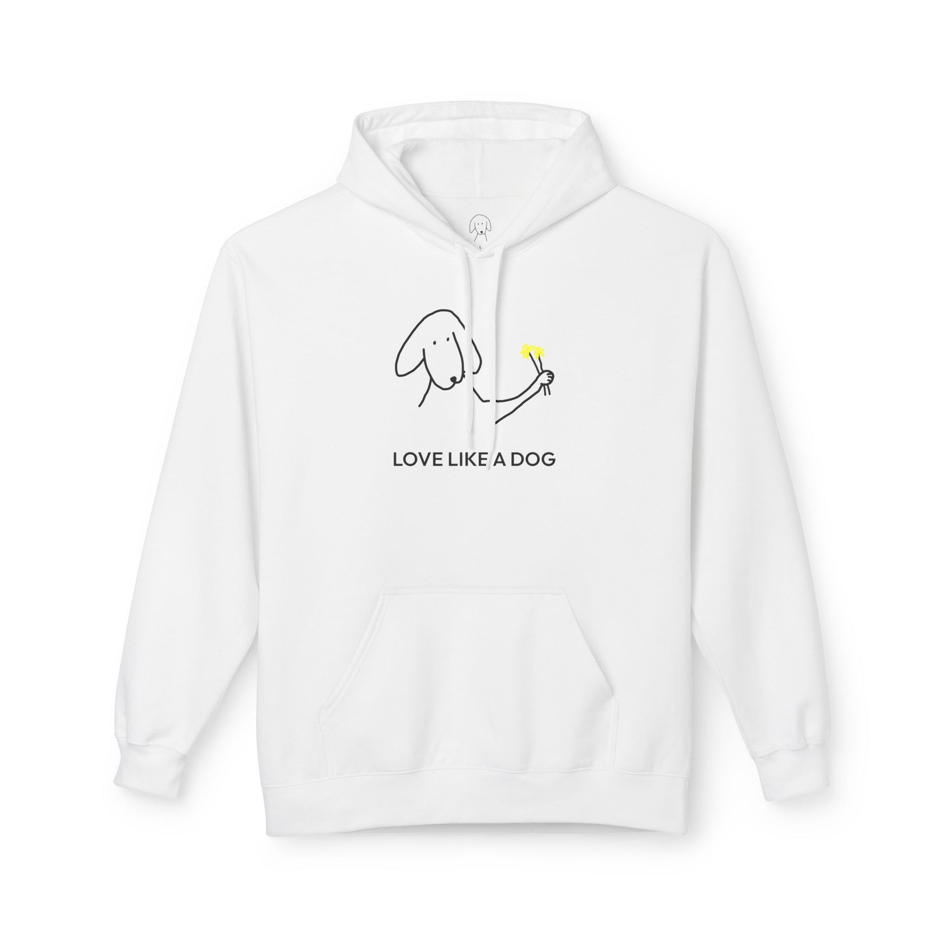 Love Like A Dog | Softstyle Fleece Hoodie | Color Collection