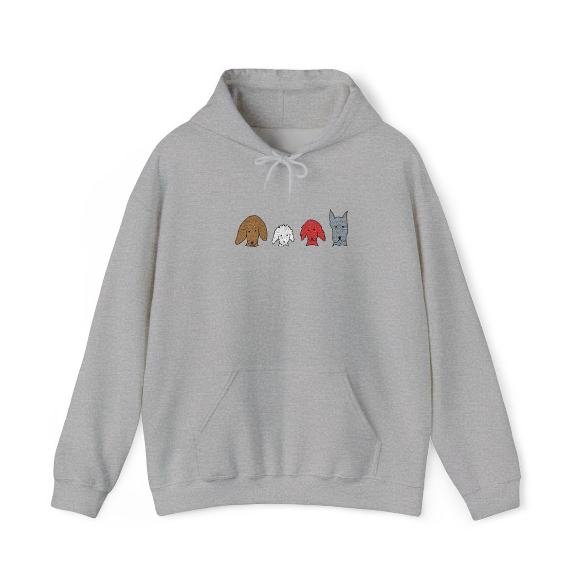 Fall For Dogs (No Text) | Embroidered Hoodie | Color Collection| Fall Collection