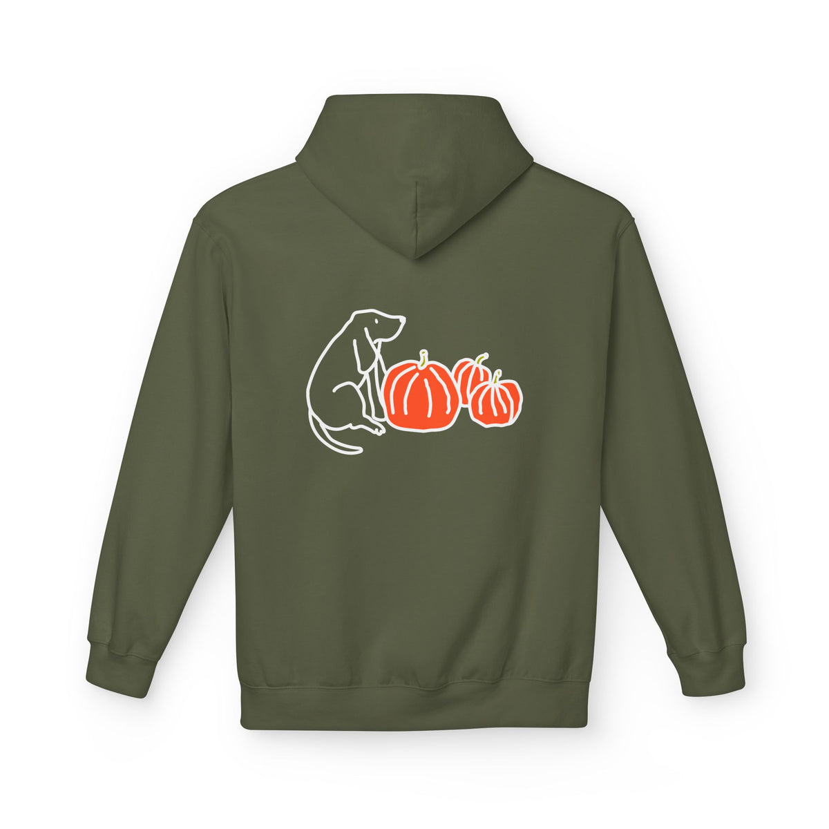 Pumpkin Patch | Soft Fleece Hoodie (Back Print) | Color Collection | Fall Collection