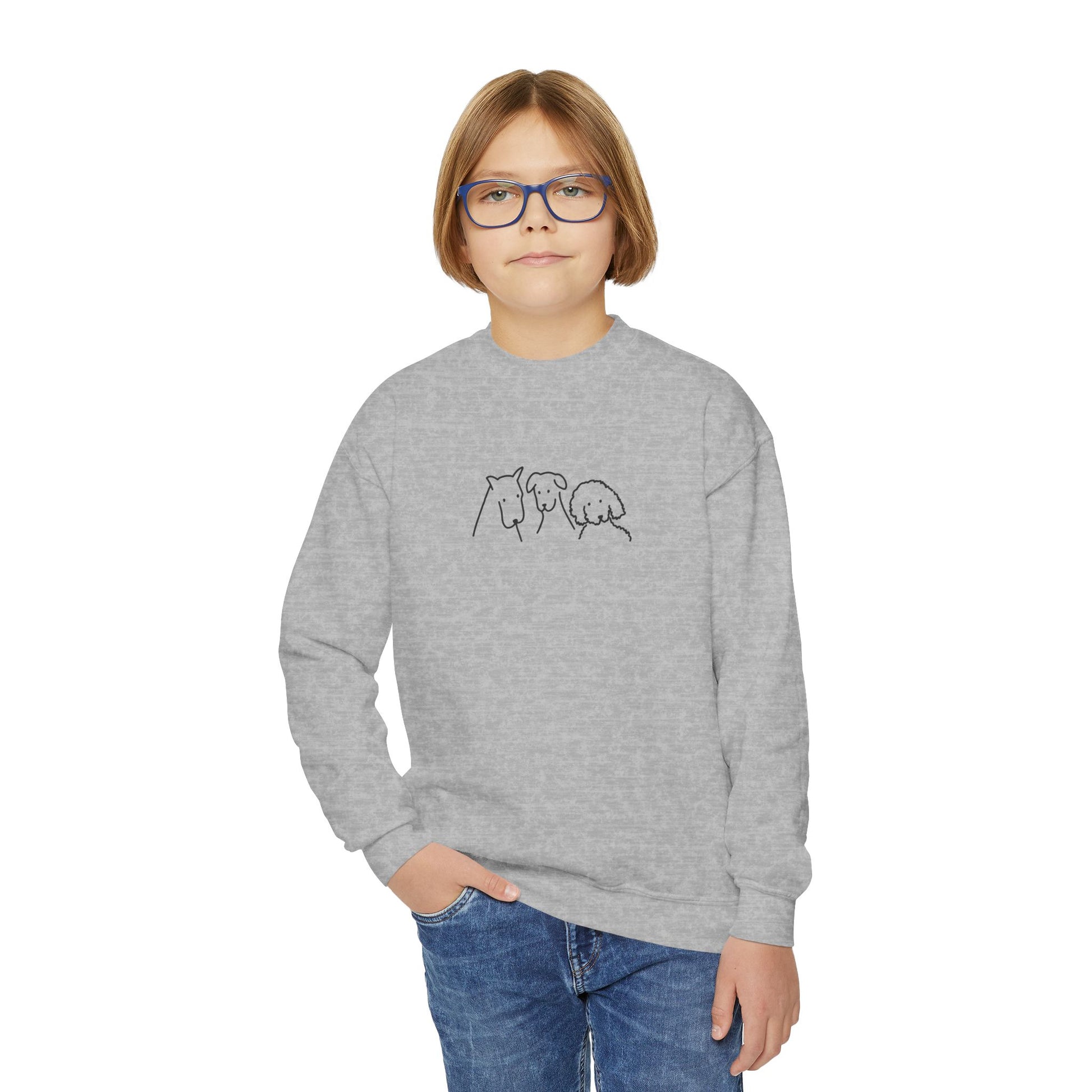 Three Dogs | Youth Sweatshirt