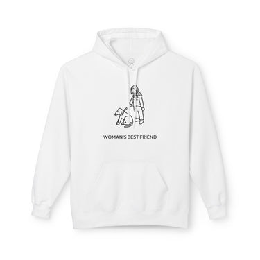 Woman's Best Friend | Softstyle Fleece Hoodie for Dog Lovers