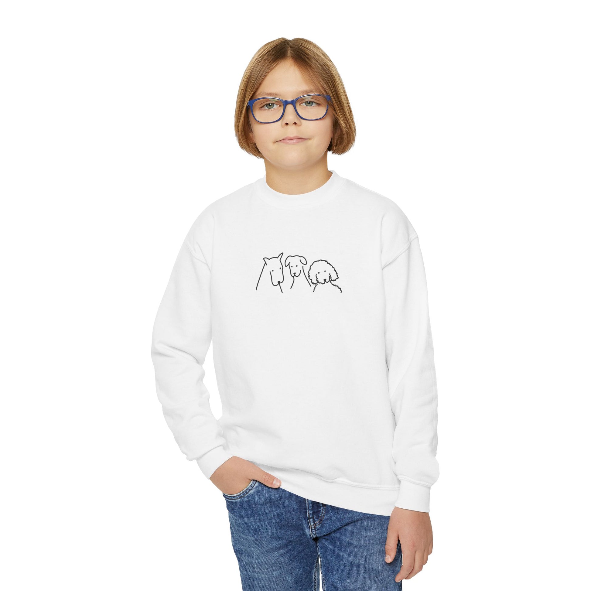Three Dogs | Youth Sweatshirt