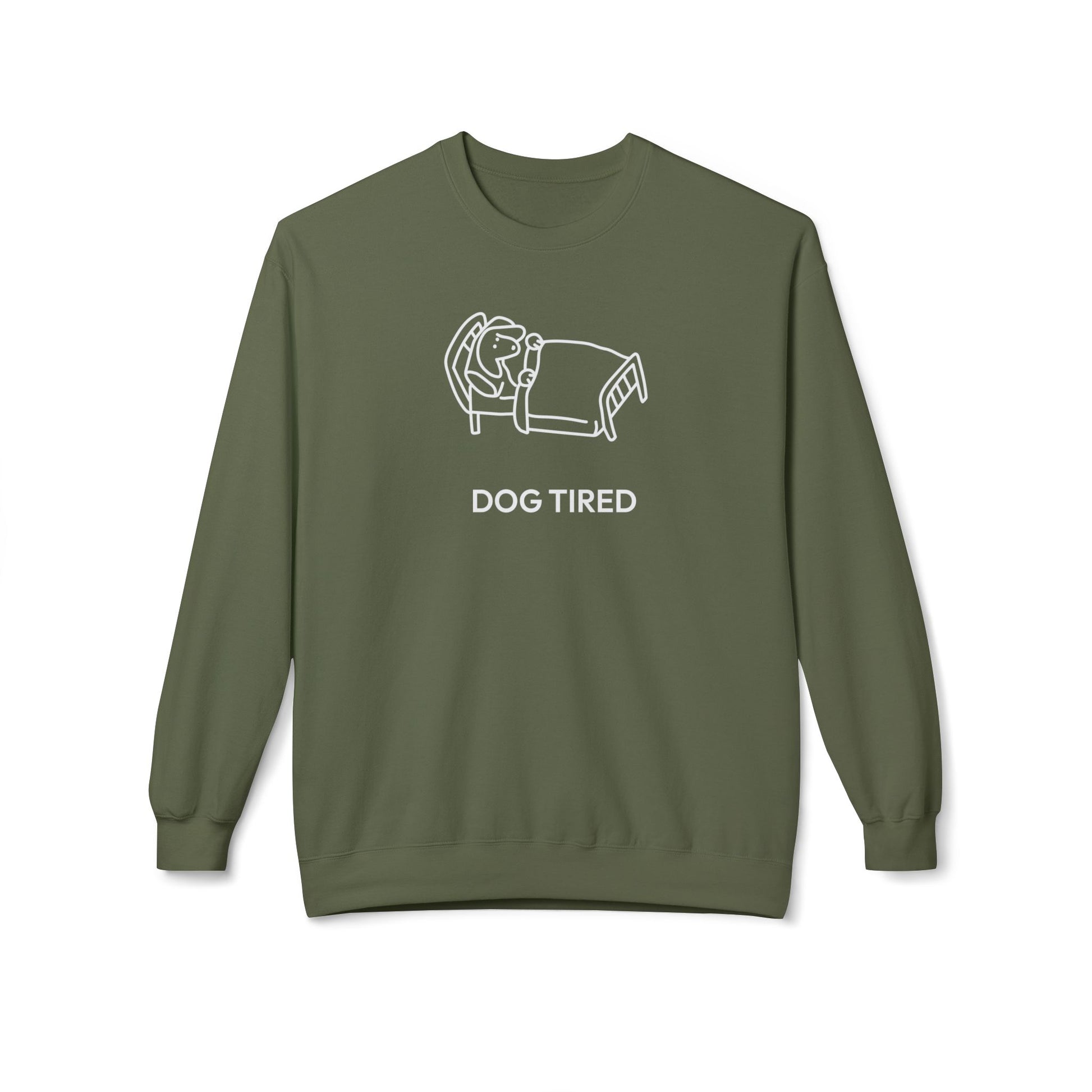 Dog Tired | Softstyle Fleece Sweatshirt
