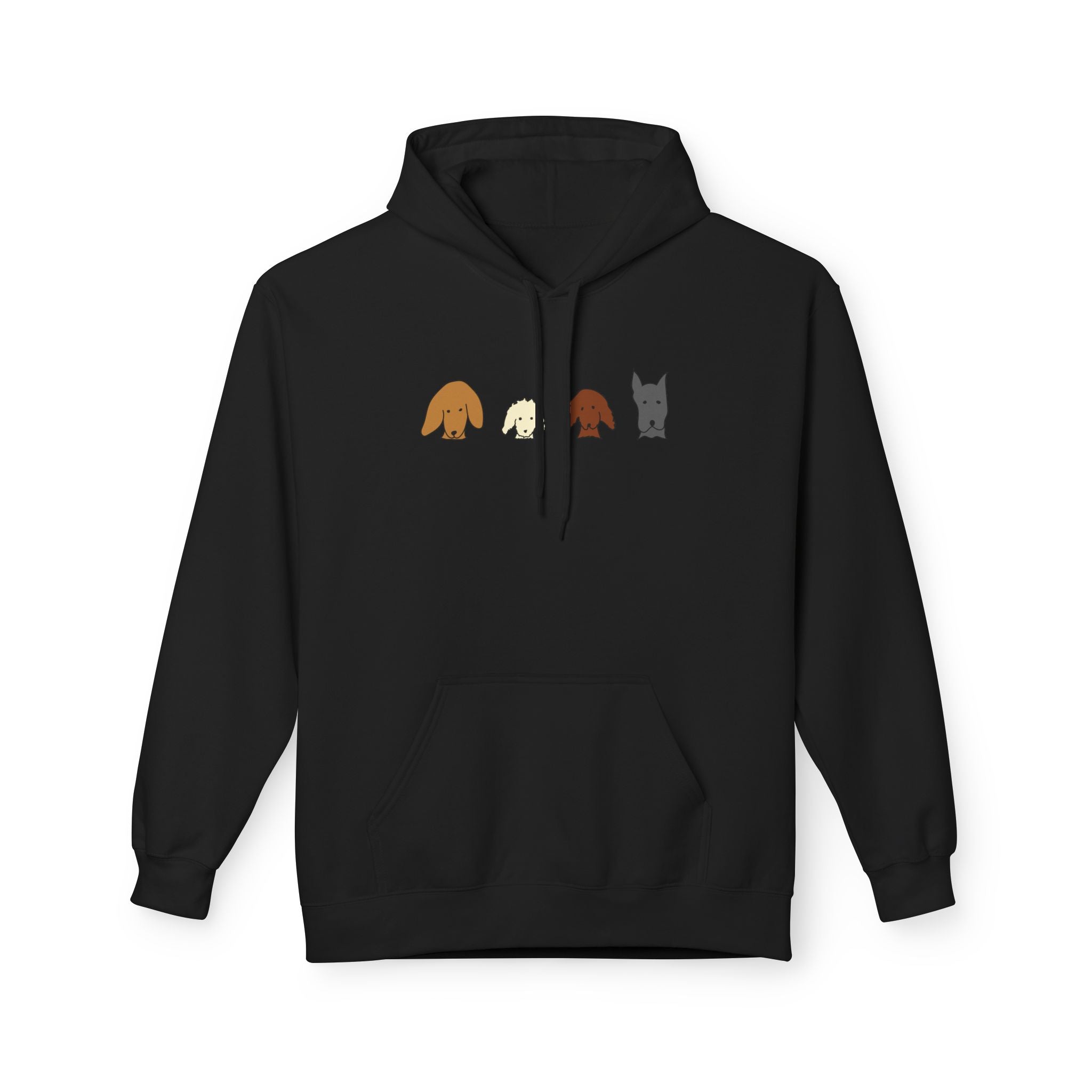 All Dogs Count (No Text) | Soft Fleece Hoodie | Rescue Collection | Color Collection