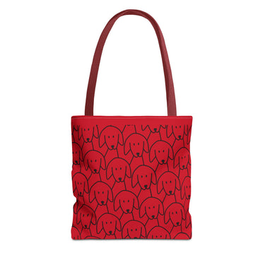 Playful Dog Pattern Tote Bag | 13", 16", 18"