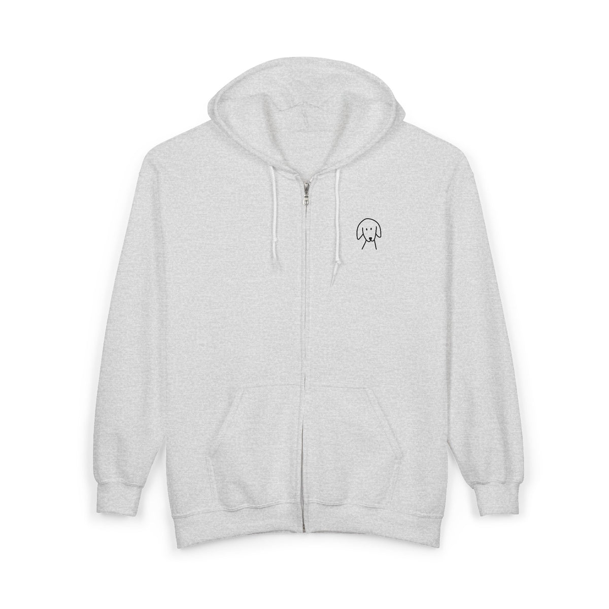 You'll Never Walk Alone (Back Print) | MoreWoof Full Zip Hoodie for Dog Lovers