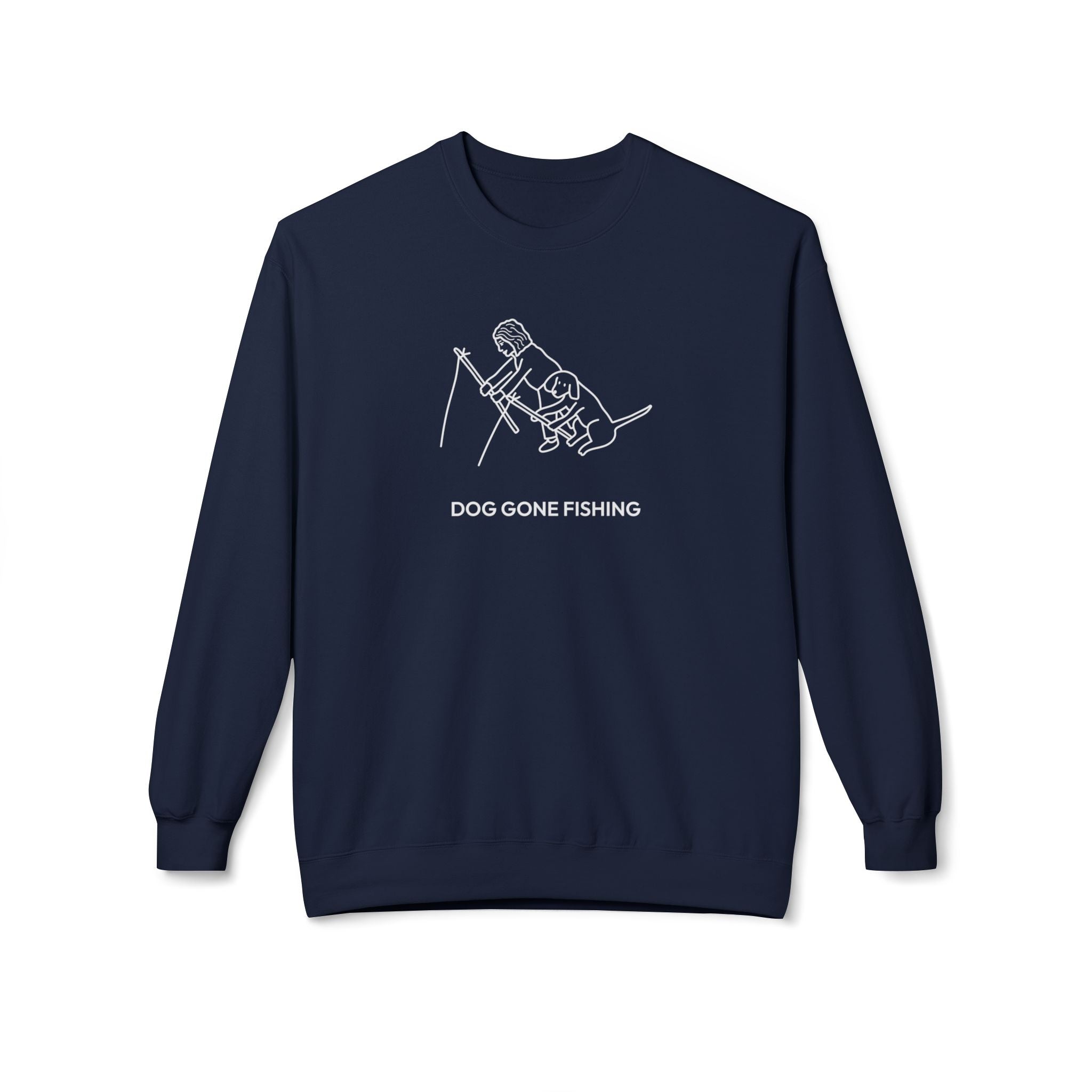 Dog Gone Fishing | Soft Fleece Sweatshirt | Summer Collection