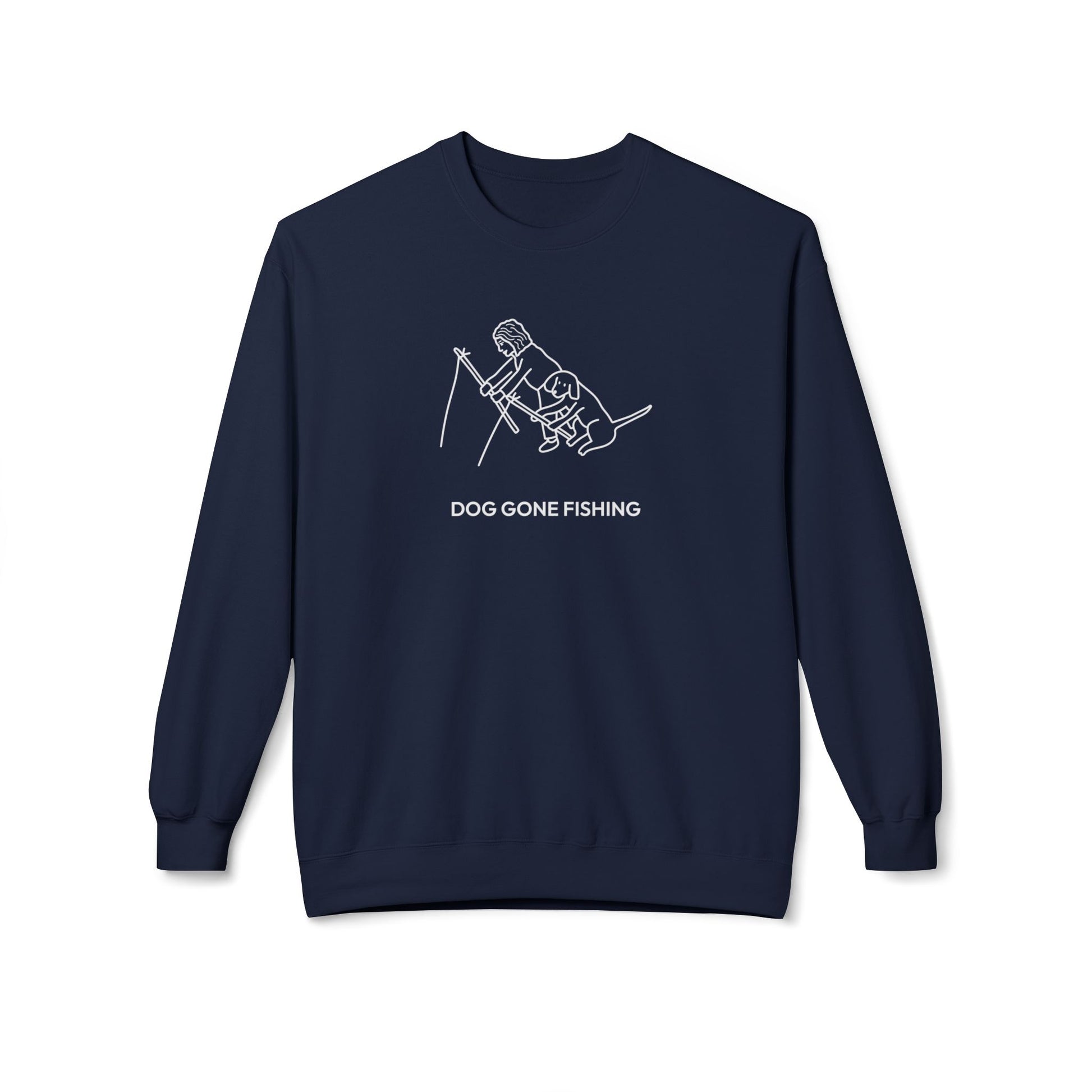 Dog Gone Fishing | Soft Fleece Sweatshirt | Summer Collection