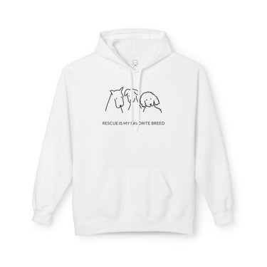 Rescue Is My Favorite Breed | Softstyle Fleece Hoodie | Rescue Collection