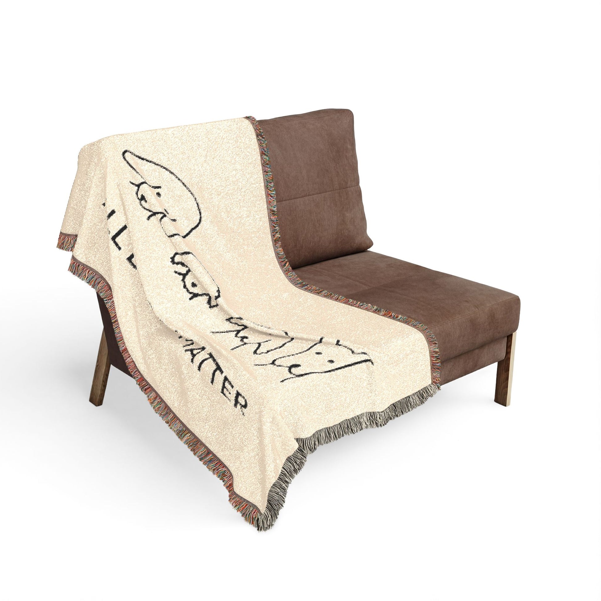 All Dogs Matter Woven Throw Blanket