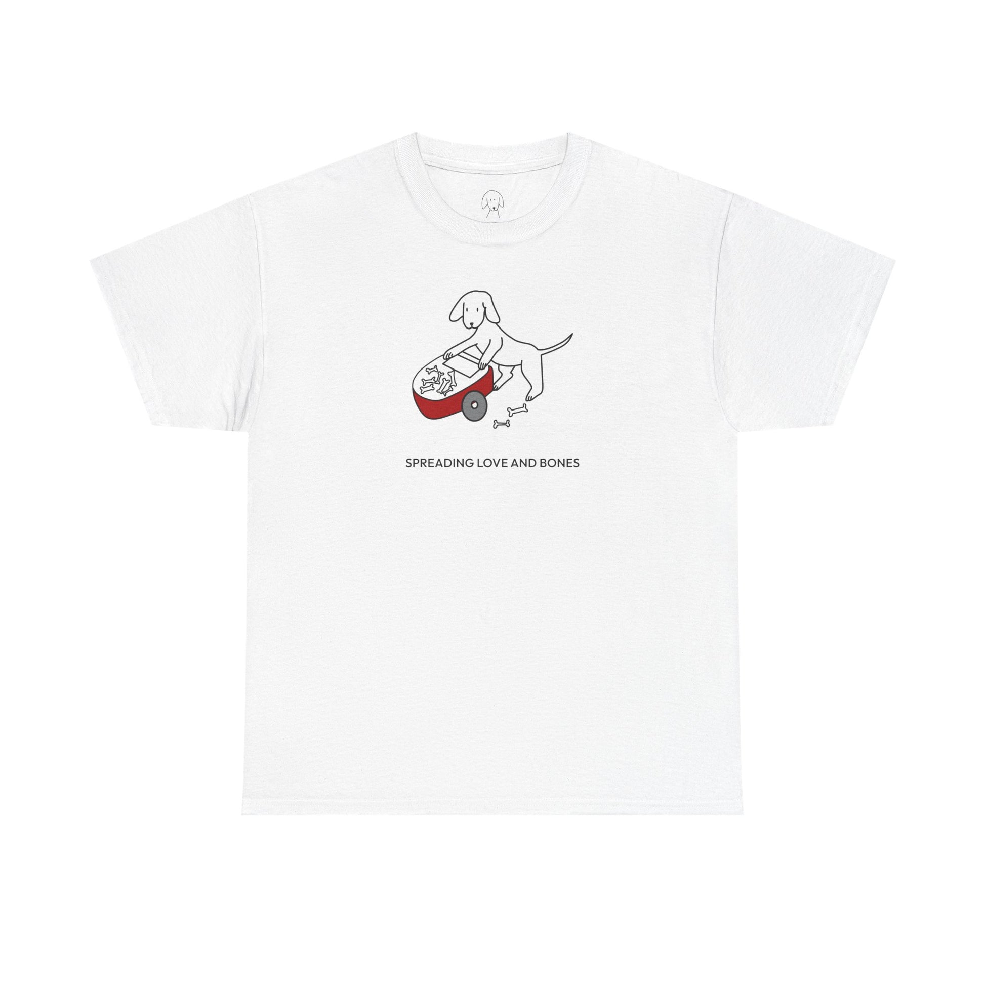 Spreading Love And Bones | Soft Cotton Tee | Color Collection