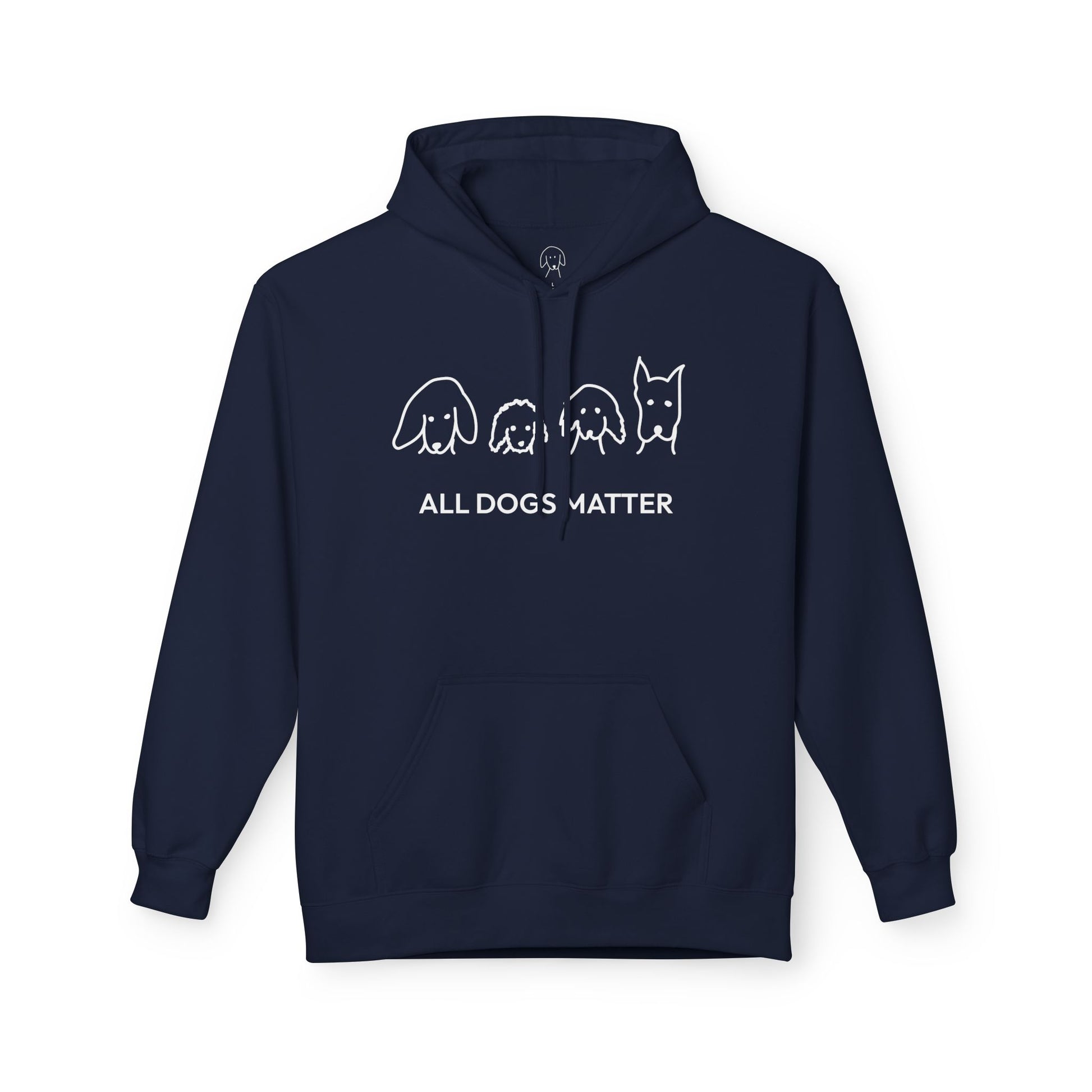 All Dogs Matter | Morewoof Soft Fleece Hoodie | Rescue Collection