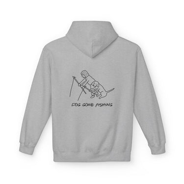 Dog Gone Fishing (Back Print) | Softstyle Fleece Hoodie | Summer Collection