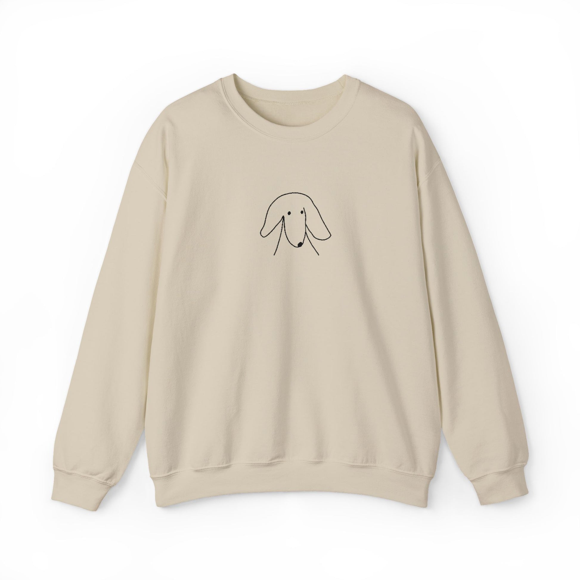Sideways Glance | Embroidered Sweatshirt | Face Time Collection