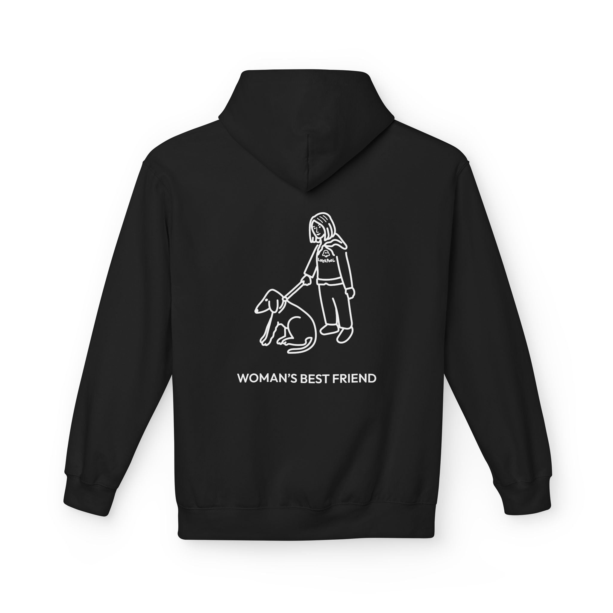 Woman's Best Friend (Back Print) | Soft Fleece Hoodie