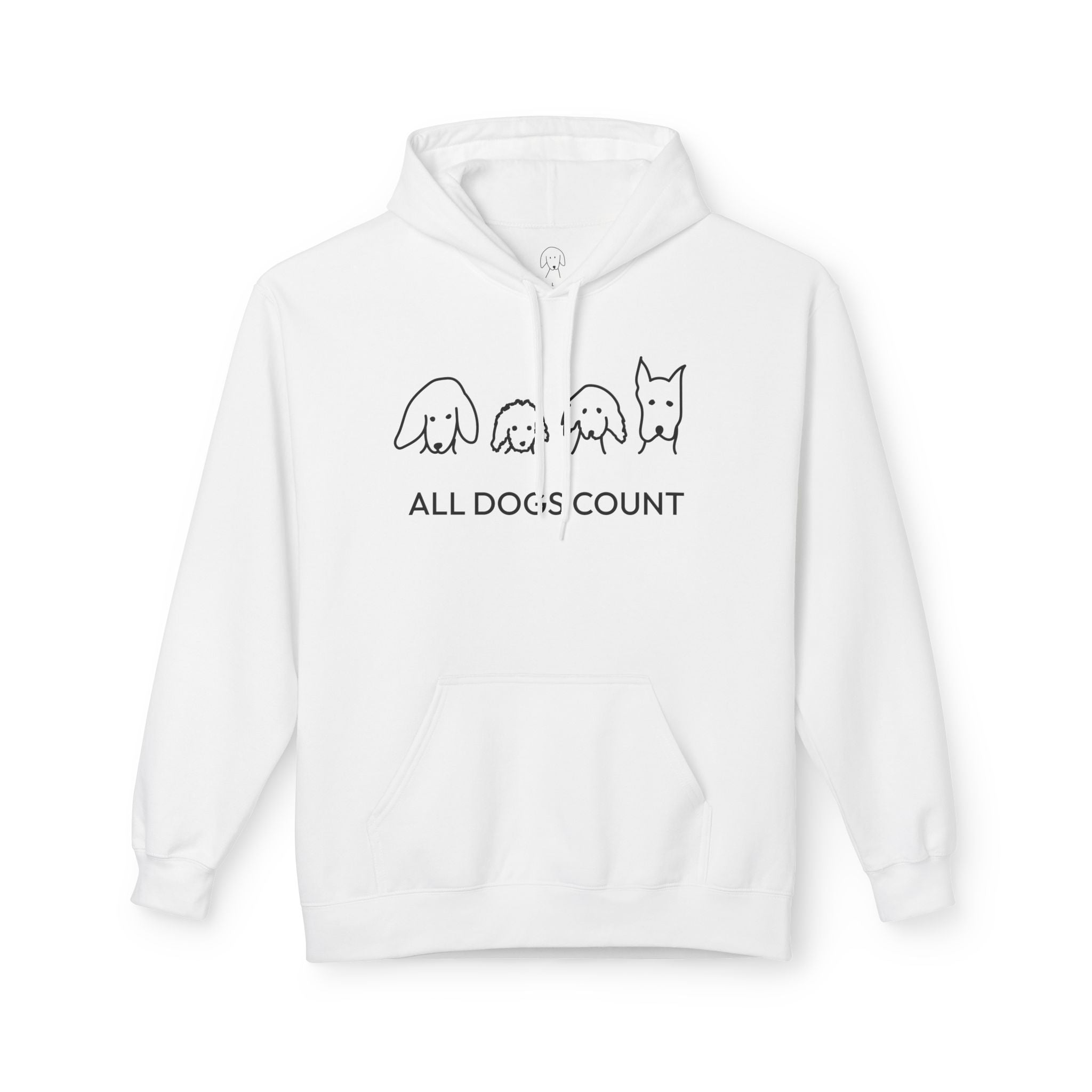 All Dogs Count | Soft Fleece Hoodie | Rescue Collection